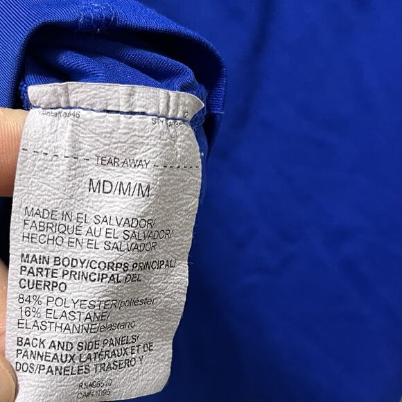 Under Armour Mens HeatGear Compression Long Sleeve Top Size M Blue Athletic Gym - Picture 6 of 6